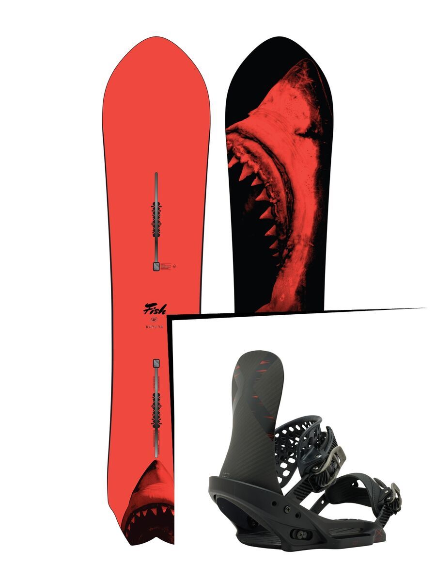 Burton Set: Fish Small 2016 + Burton X-Base EST - Bild 1