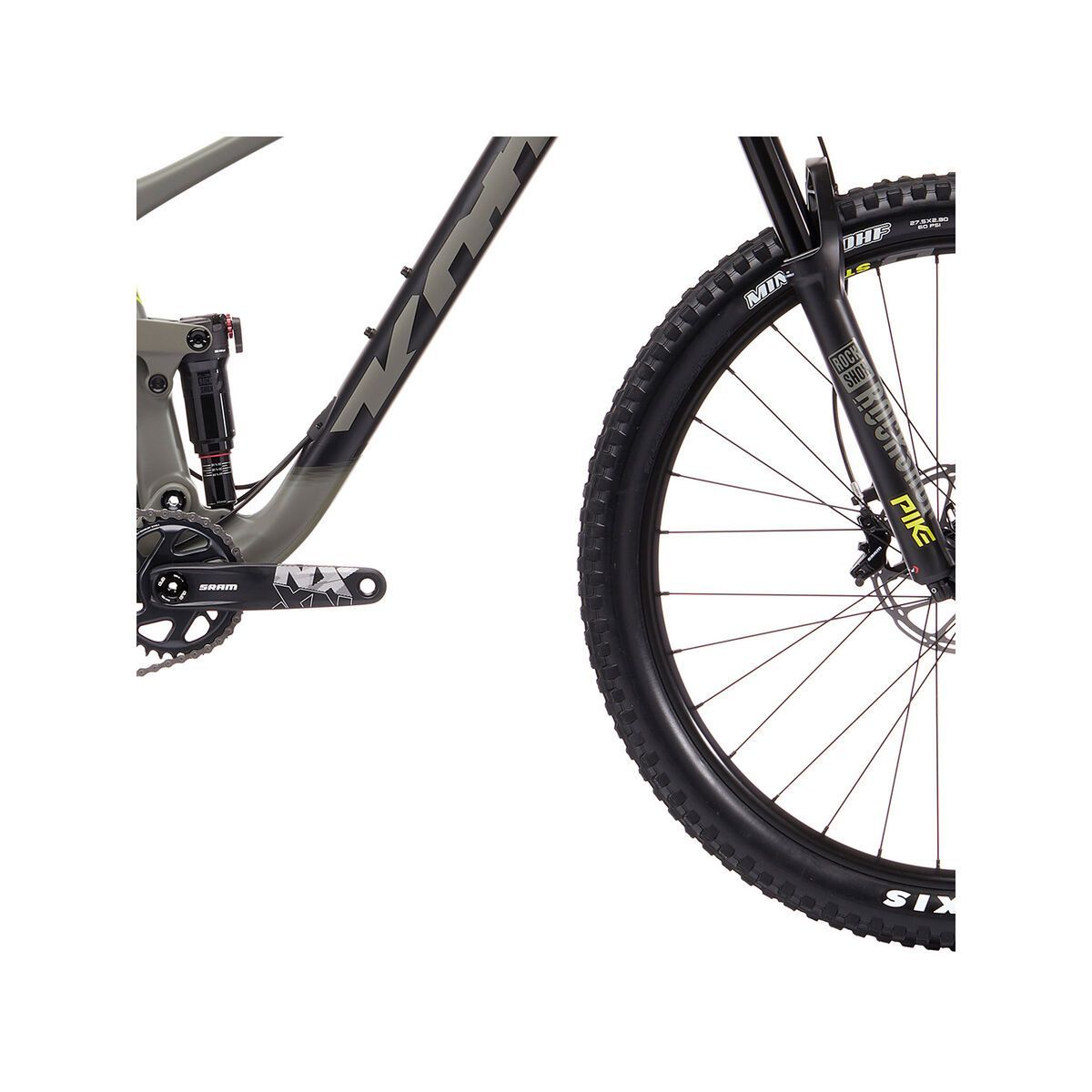 Kona Hei Hei Trail CR, matt warm gray & black w/ warm gray, slate blue, & yellow decals - Bild 4