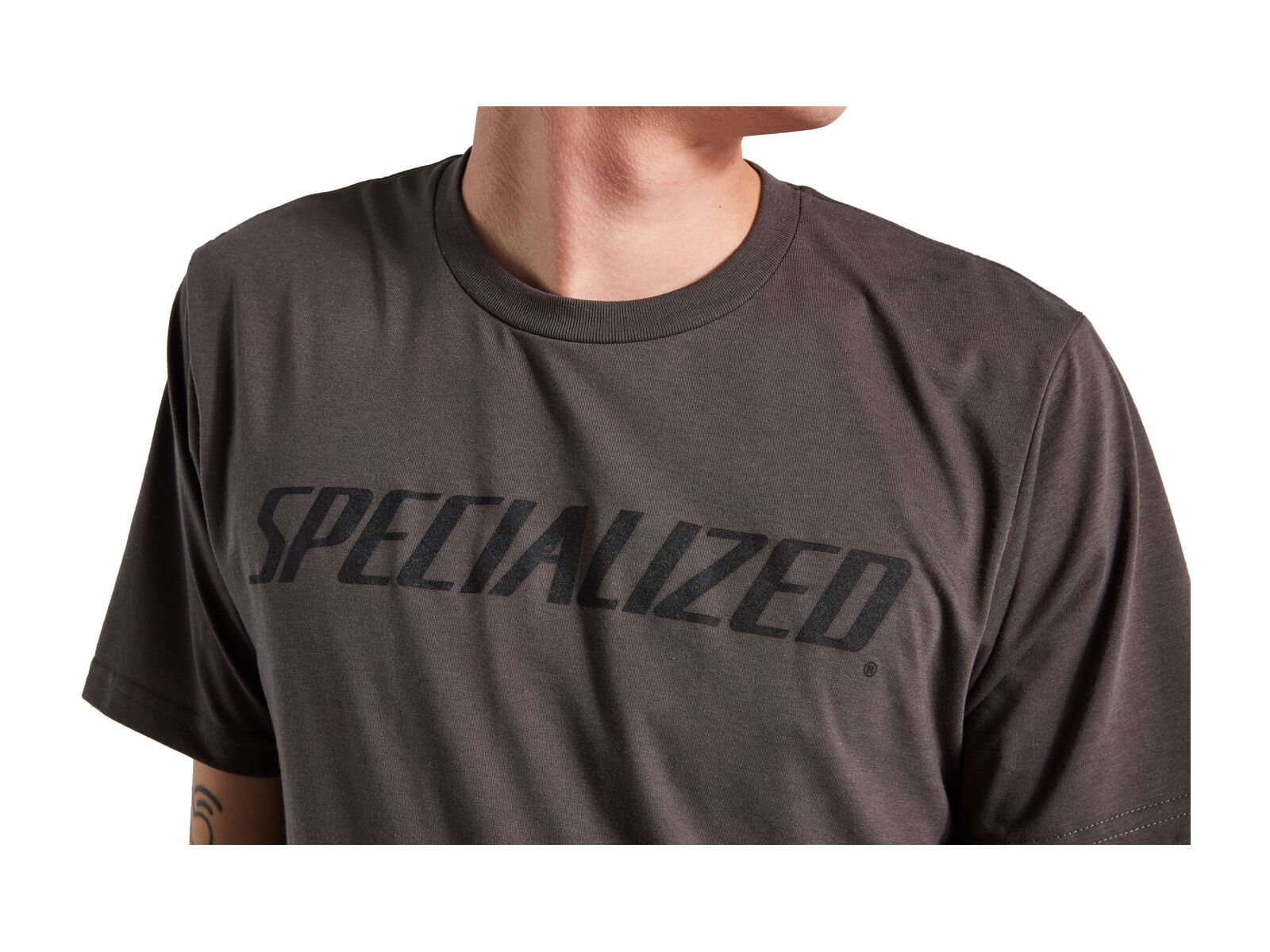 Specialized Men's Wordmark Short Sleeve T-Shirt, charcoal - Bild 4
