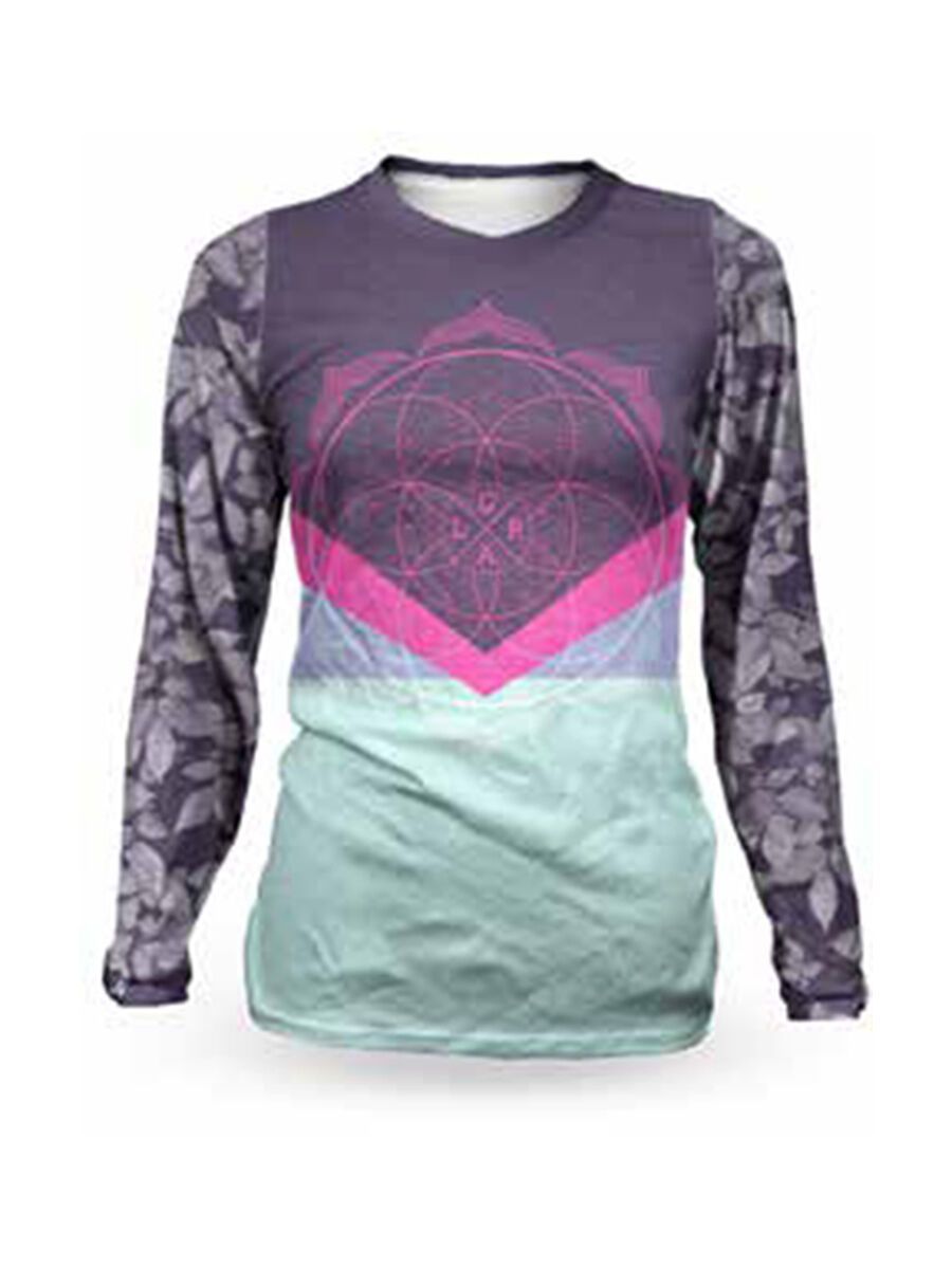 Loose Riders Women's Jersey LS Lotus Purple, purple/green - Bild 1