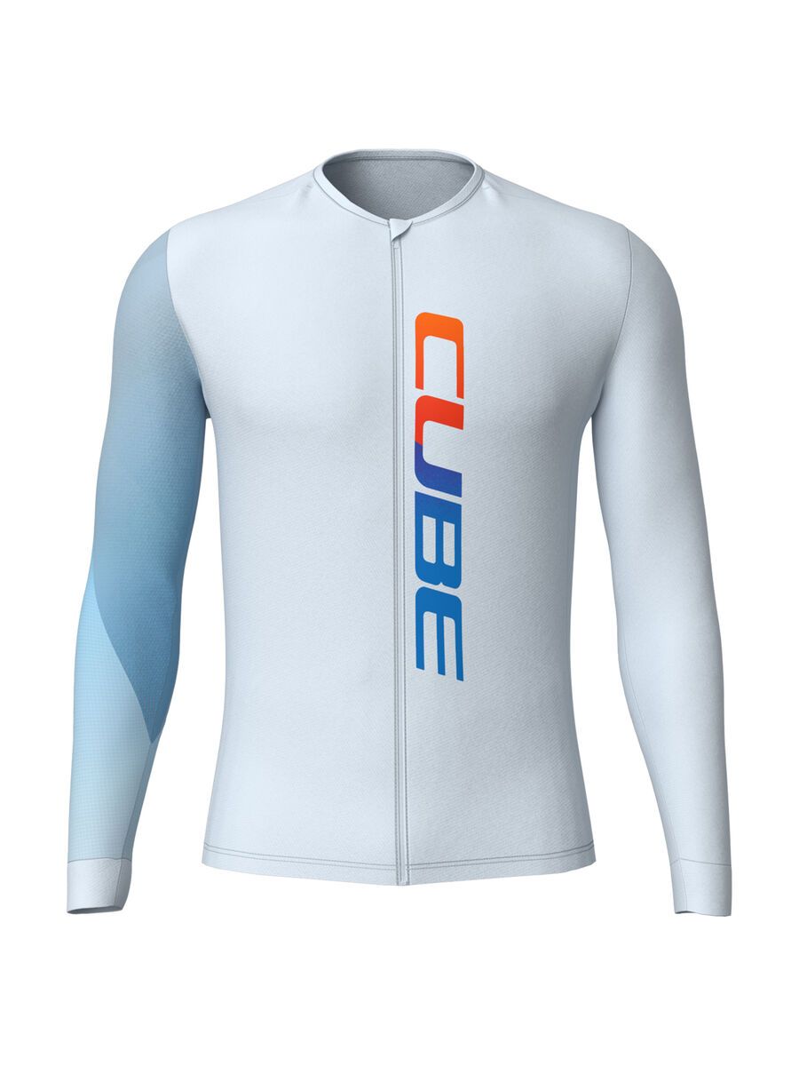 Cube Road/XC UV-Schutz Trikot Teamline langarm, blue - Bild 1