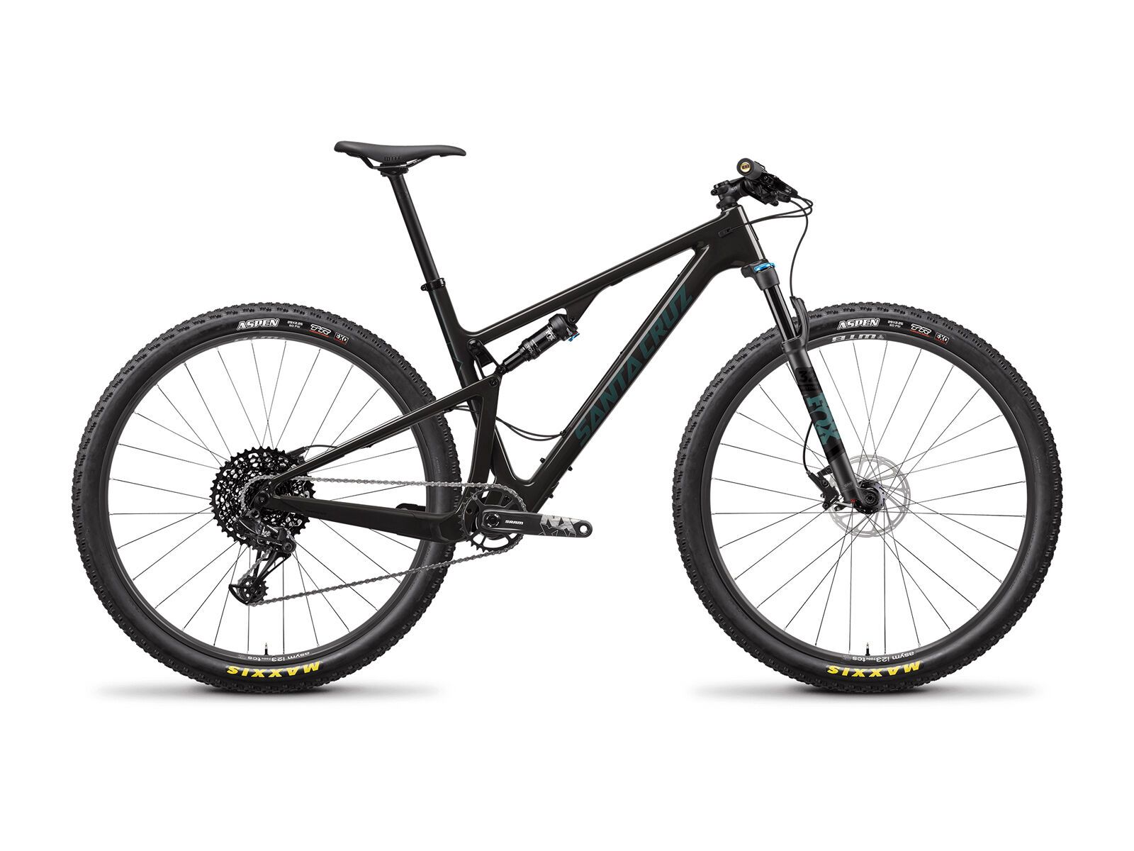 Santa Cruz Blur C R, gloss carbon and aquarius green - Bild 1