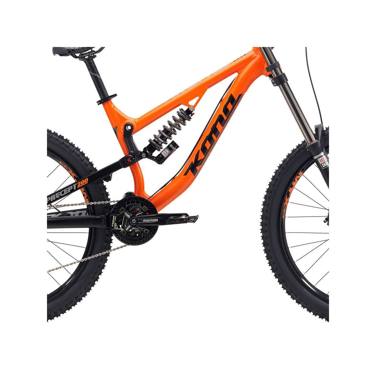 Kona Precept 200, Matt Orange & Black w/Silver and White - Bild 3