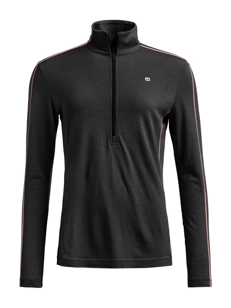Ortovox 185 Rock'n'wool Zip Neck W, black raven - Bild 1