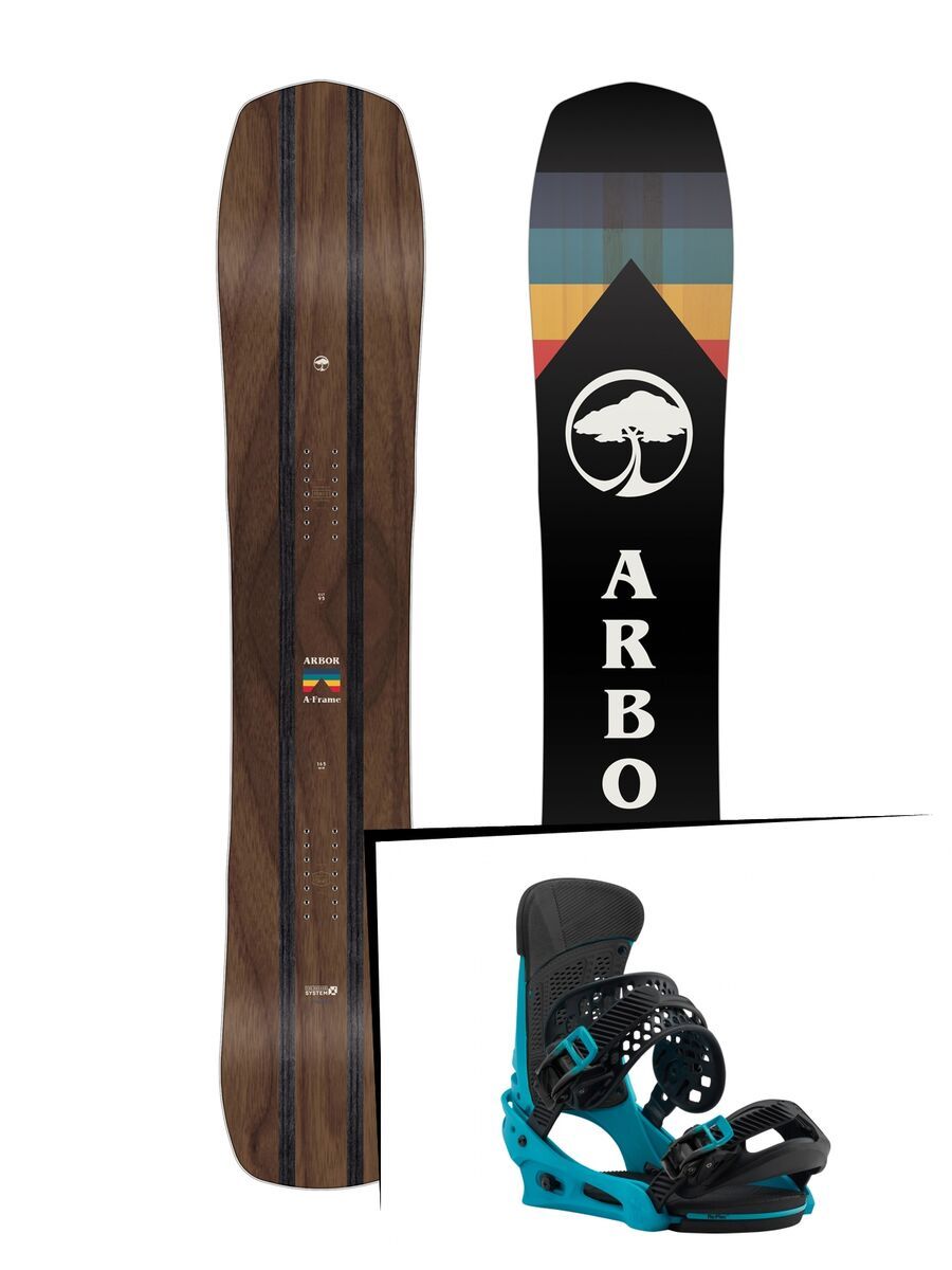 Set: Arbor A-Frame 2019 + Burton Malavita tealest - Bild 1