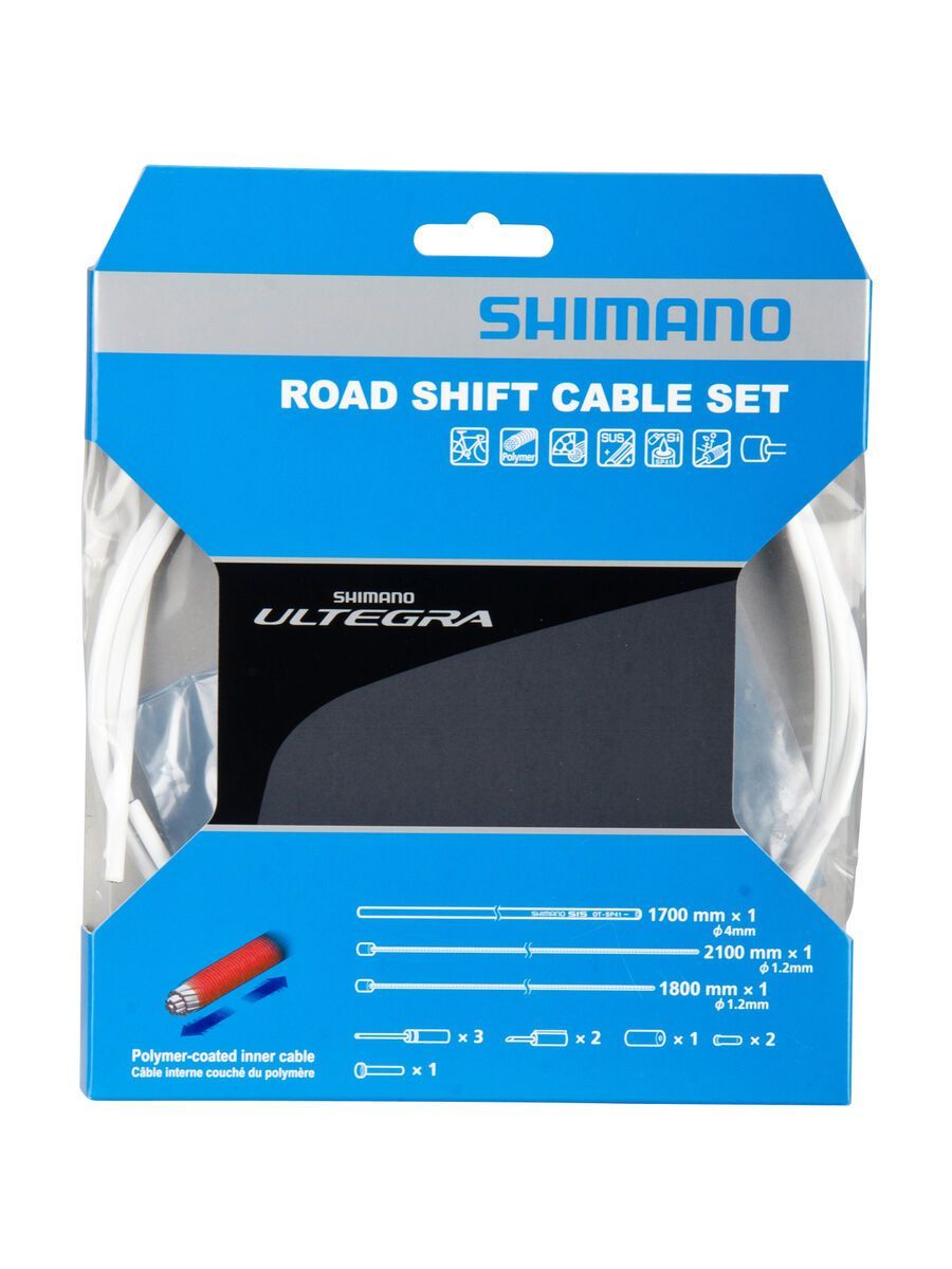 Shimano Schaltzug-Set Ultegra Polymer beschichtet, weiß - Bild 1