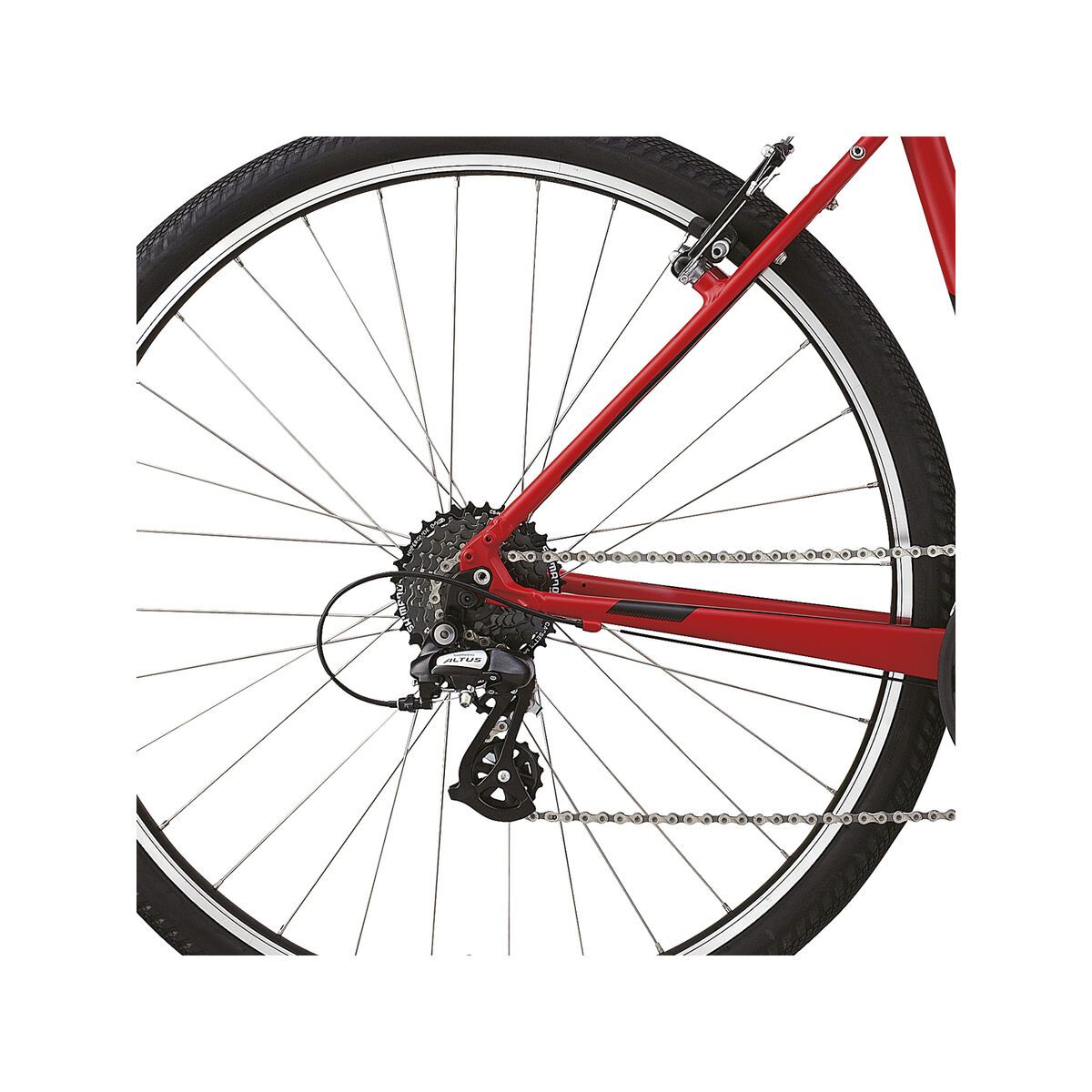 Specialized Crosstrail, Satin Red/Gloss Black/Charcoal - Bild 4