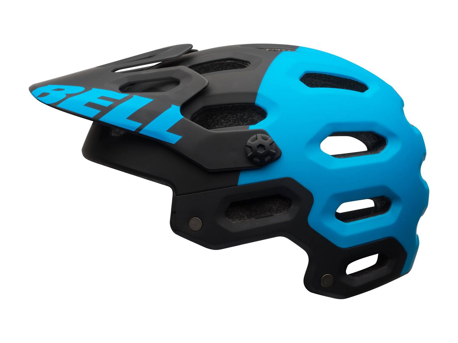 Bell Super 2, matte black/blue aggression - Bild 1