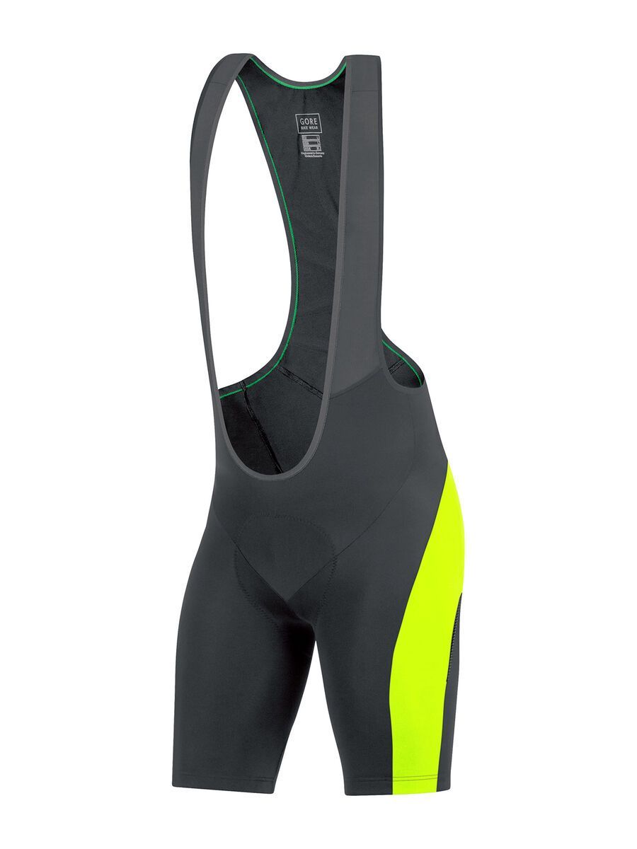Gore Bike Wear Element Trägerhose kurz+, black/neon yellow - Bild 1