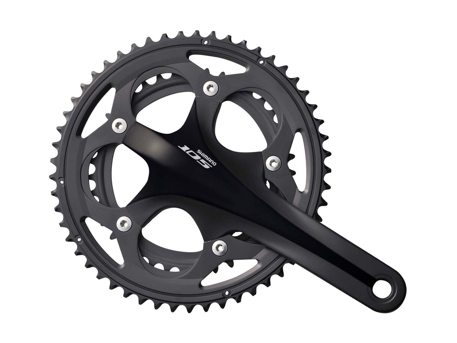 Shimano Kurbelgarnitur 105 FC-5700 2x10 - 50/39, schwarz - Bild 1