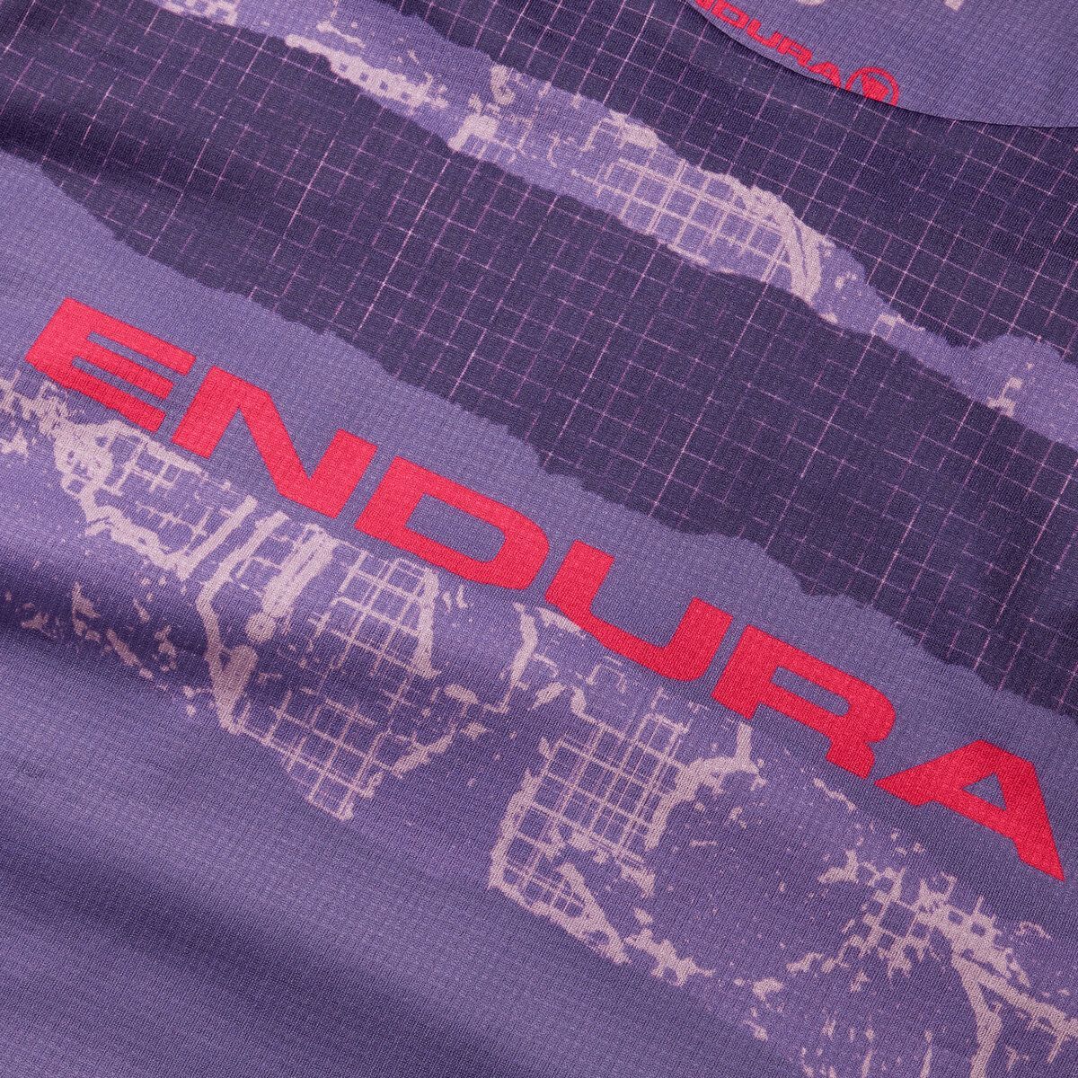 Endura Damen LTD Patchwork Printed T-Shirt (Kurzarm), bramble - Bild 4