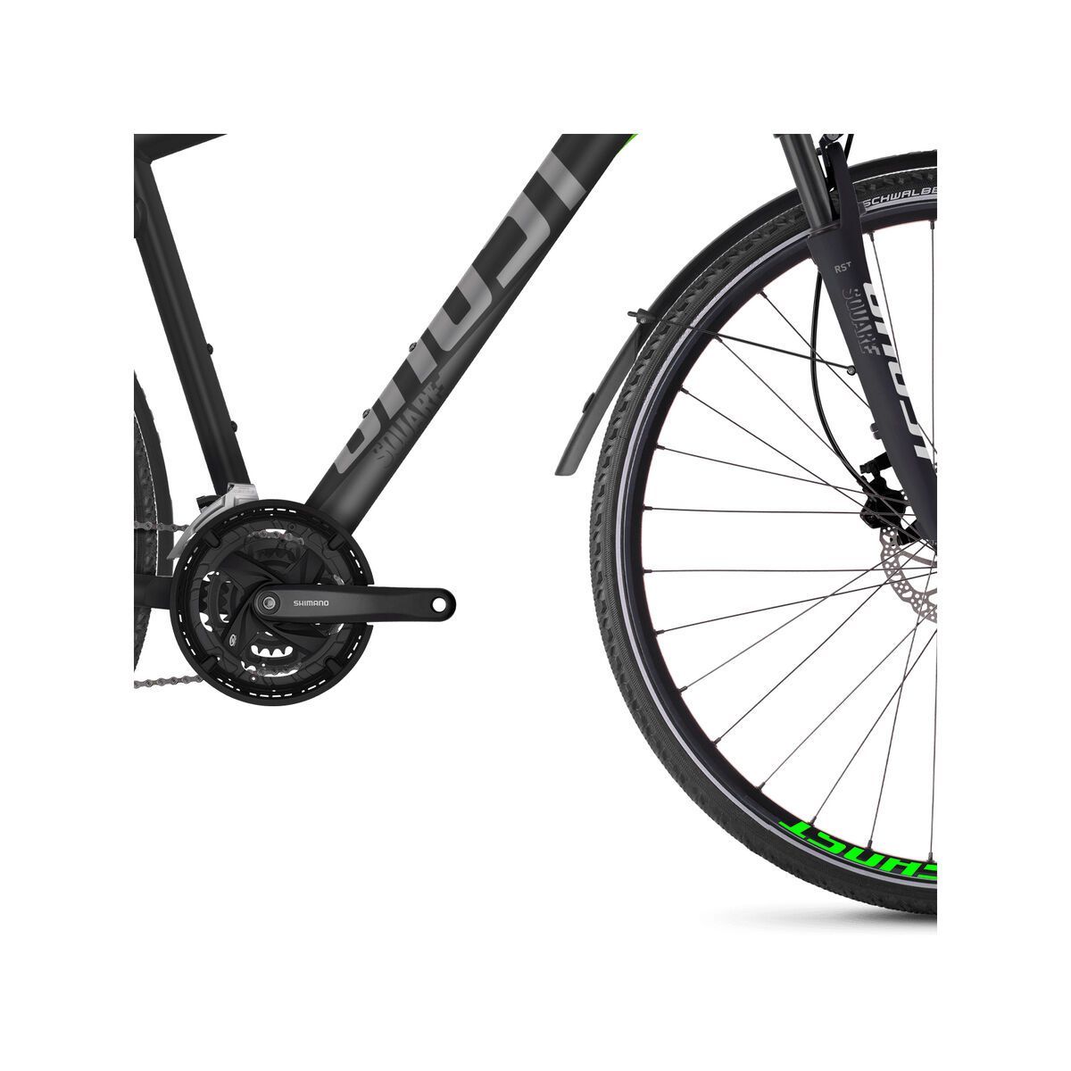 Ghost Square Cross X 5.8 AL, titanium gray/micro chip gray/neon green - Bild 3