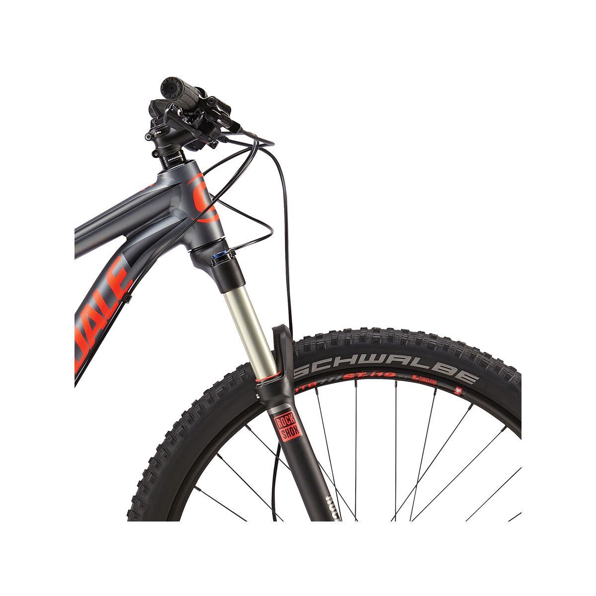 Cannondale Habit 6, charcoal grey w/ jet black, acid red, matte - Bild 5