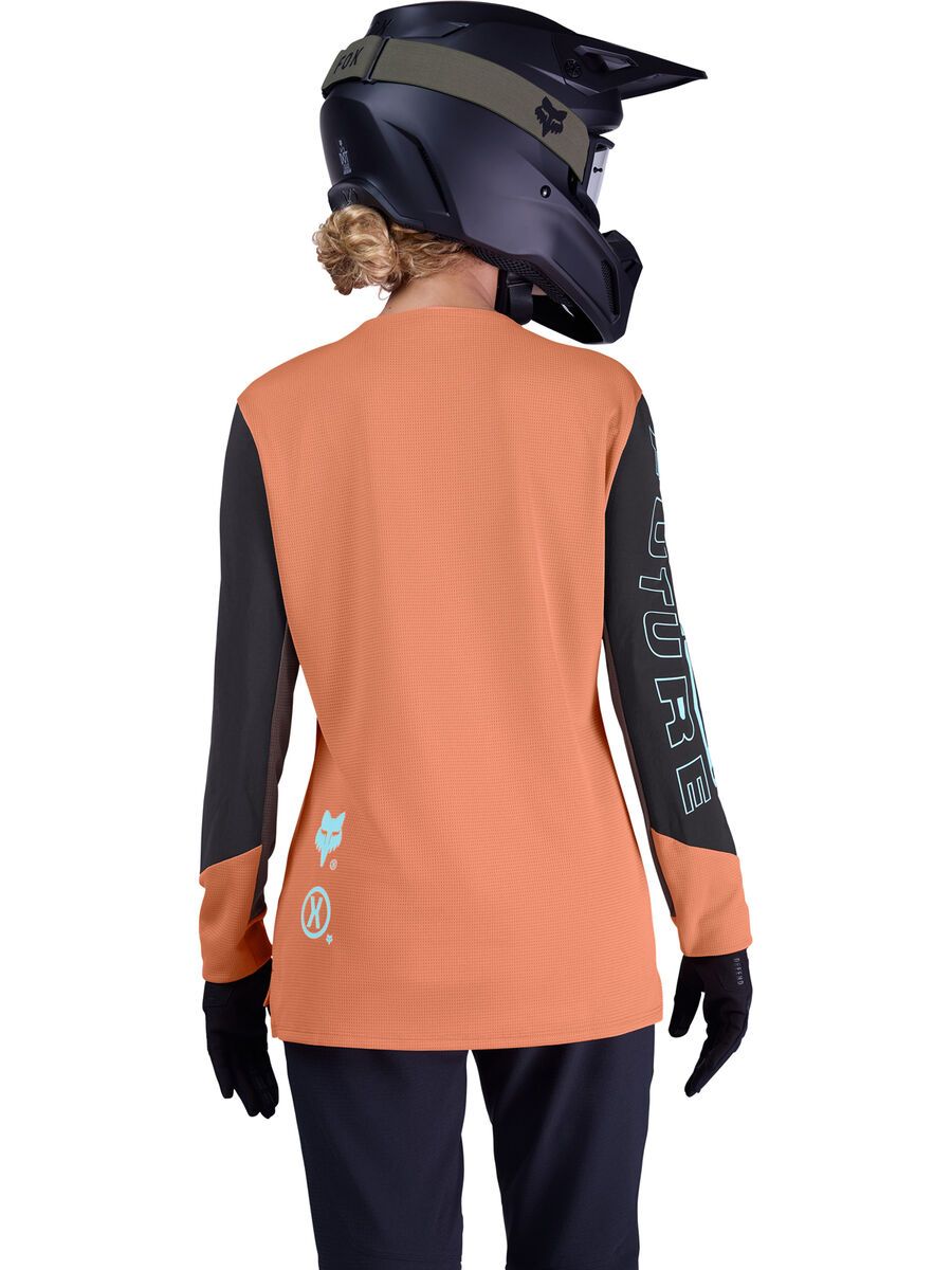 Fox Womans Defend LS Jersey Elevated, coral - Bild 4