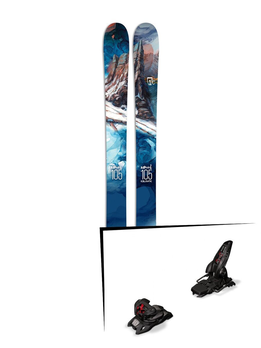 Set: Icelantic Nomad 105 2017 + Marker Jester 16 ID (1685407) - Bild 1