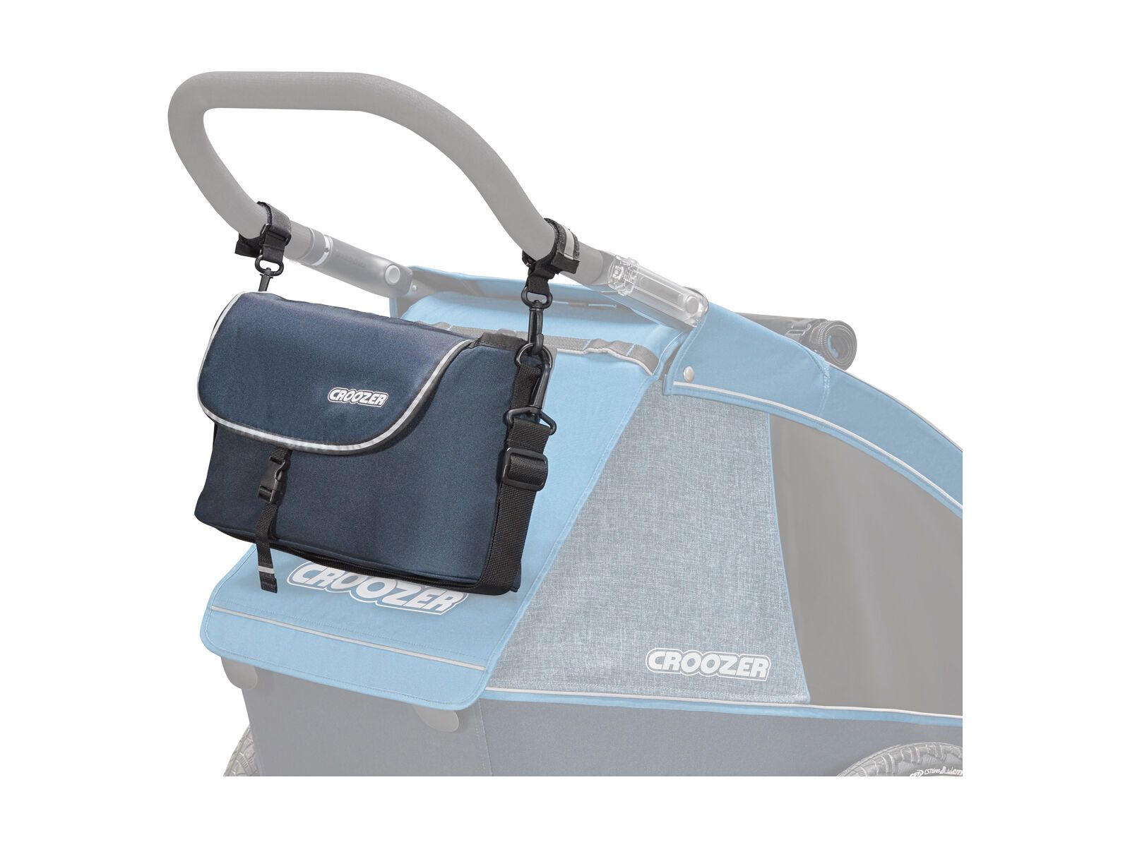 Croozer Schiebebügeltasche für Kid Plus / Kid, night blue/ocean blue - Bild 1