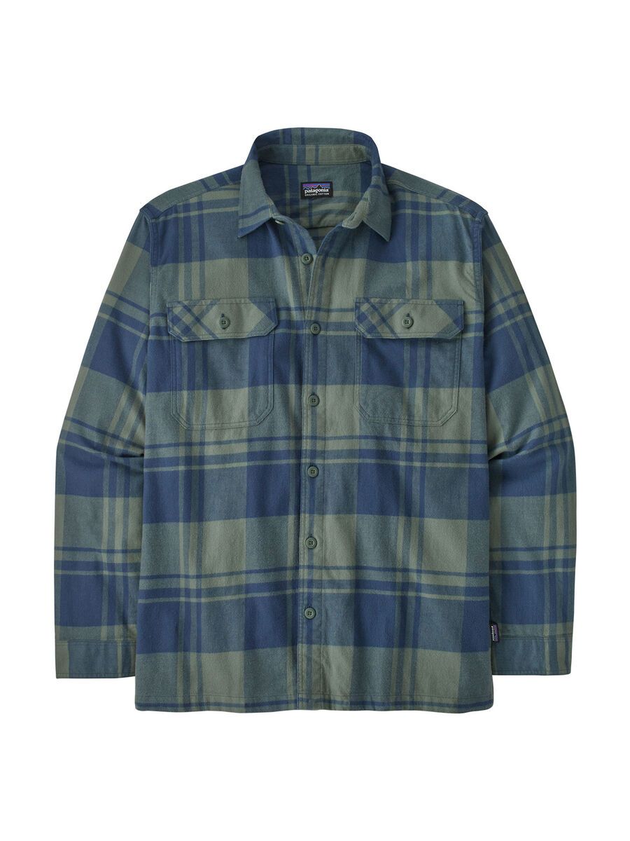 Patagonia Men's Long-Sleeved Organic Cotton Midweight Fjord Flannel Shirt Live Oak, hemlock green - Bild 1
