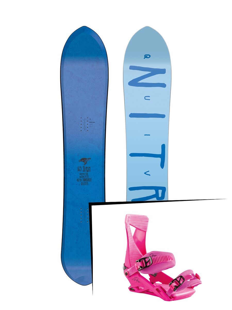 Set: Nitro Quiver Slash 2019 + Nitro Zero muted brights series raspberry - Bild 1