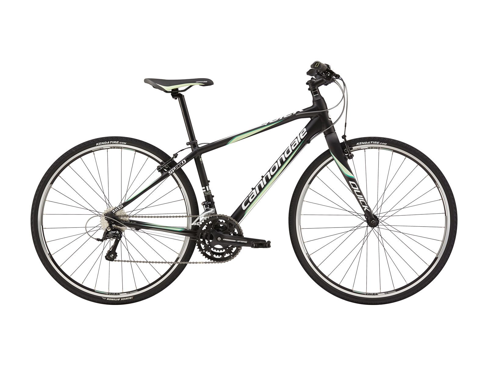 Cannondale Quick Speed Womens 2, jet black with cucumber, jade and magnesium white, matte - Bild 1