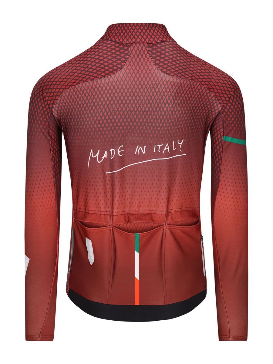 Q36.5 Gregarius Hybrid Made in Italy Long Sleeve Jersey, siena red - Bild 2