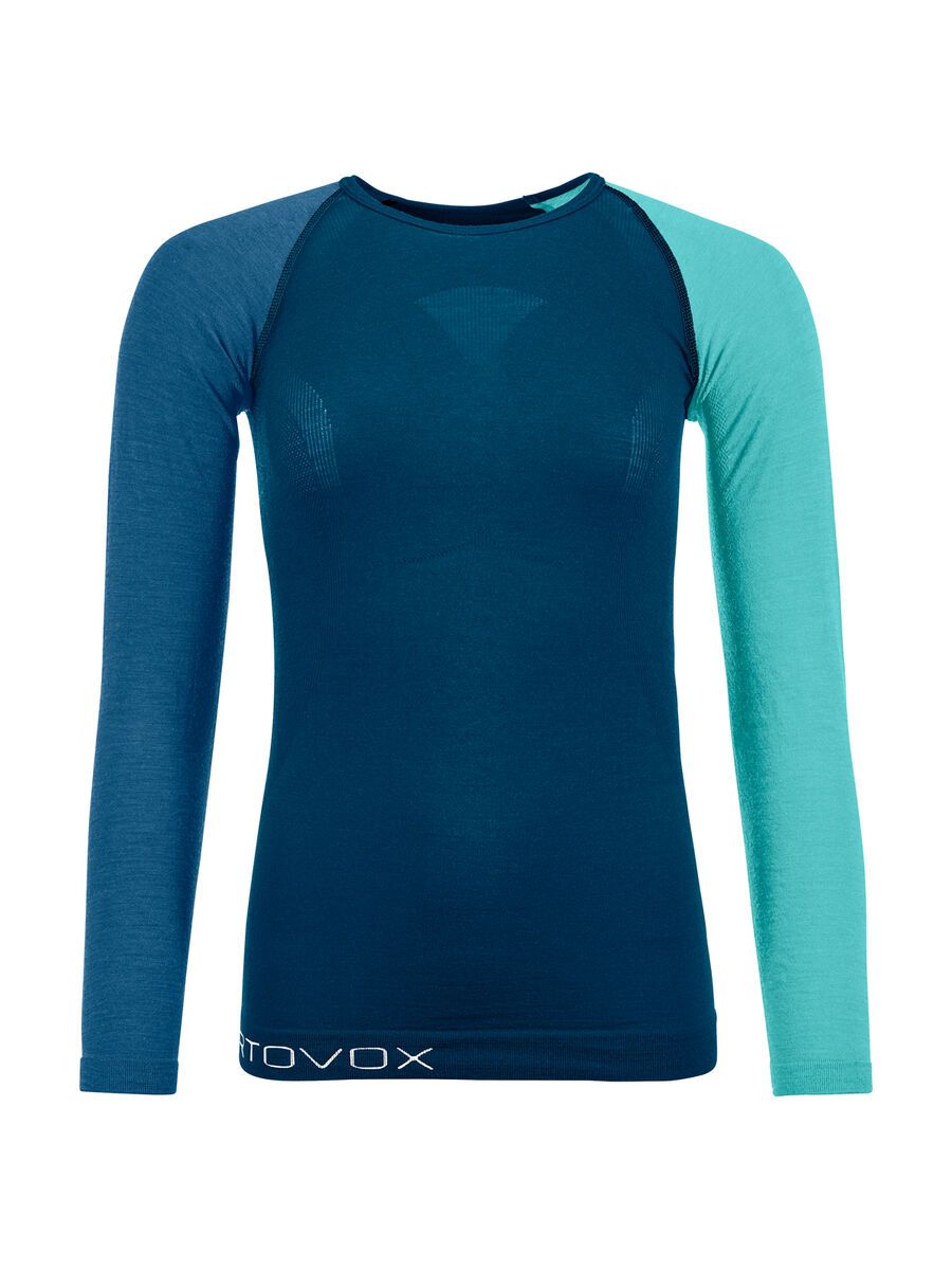 Ortovox 120 Merino Comp Light Long Sleeve W, petrol blue - Bild 1