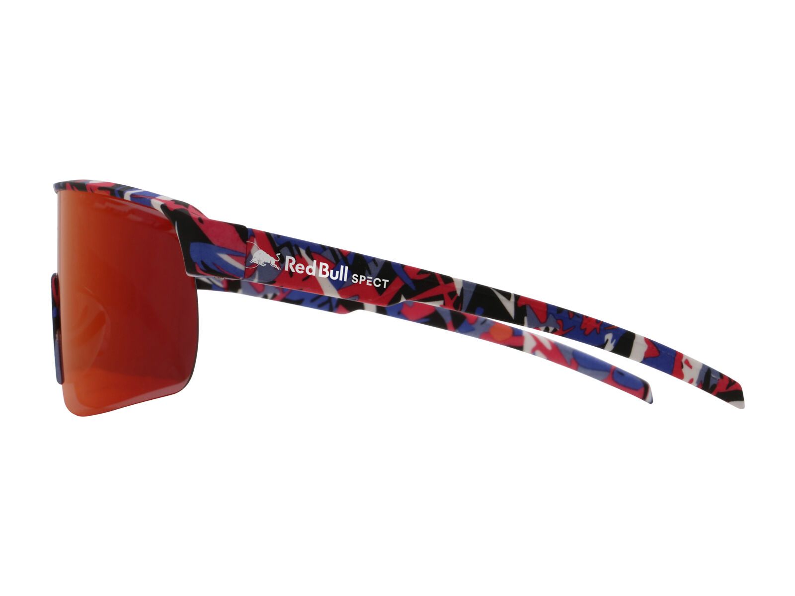Red Bull Spect Eyewear Dakota, Smoke/Red-Purple Mirror / matt blue-burgundy pattern - Bild 5