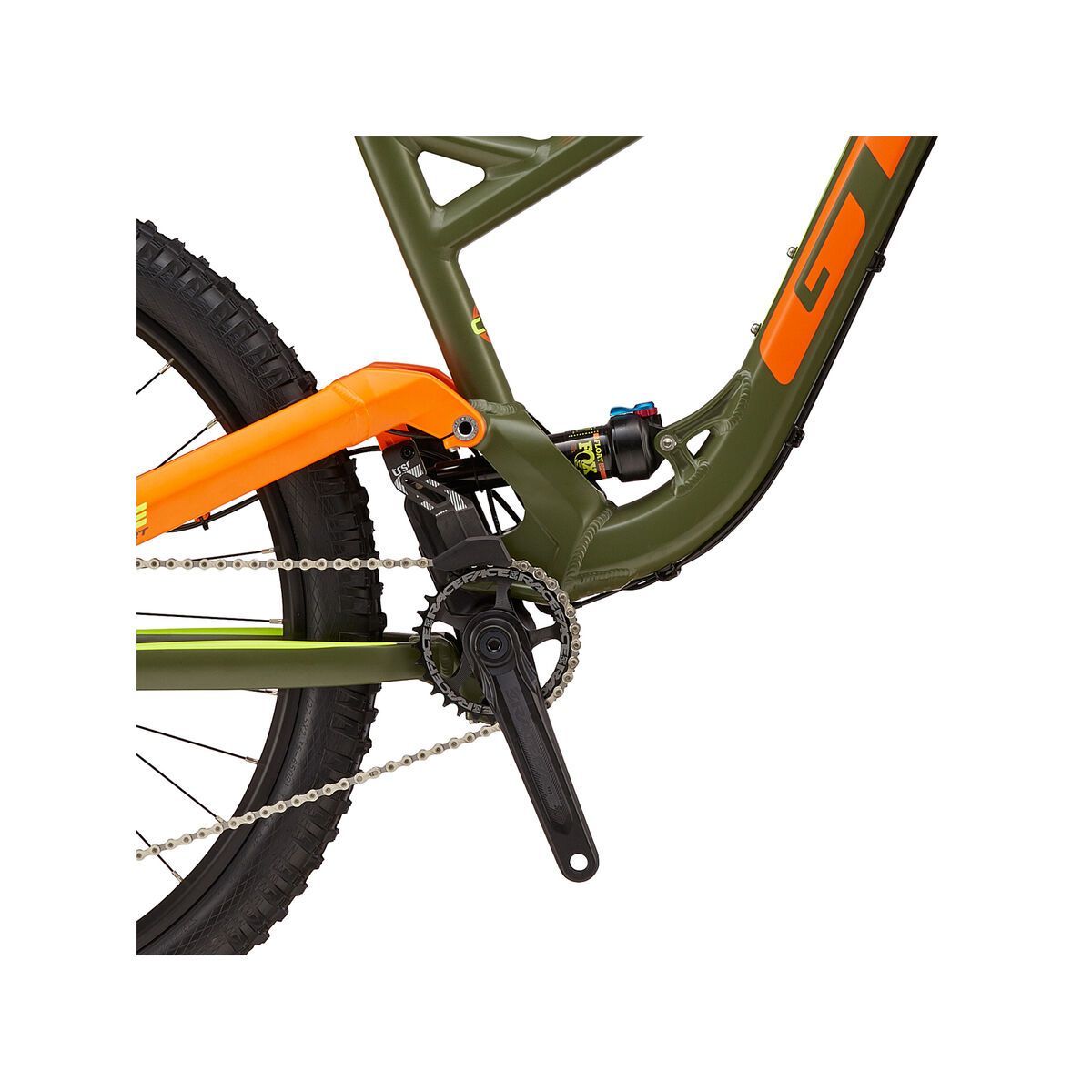 GT Force Expert, satin military green w/ orange & neon yellow - Bild 3