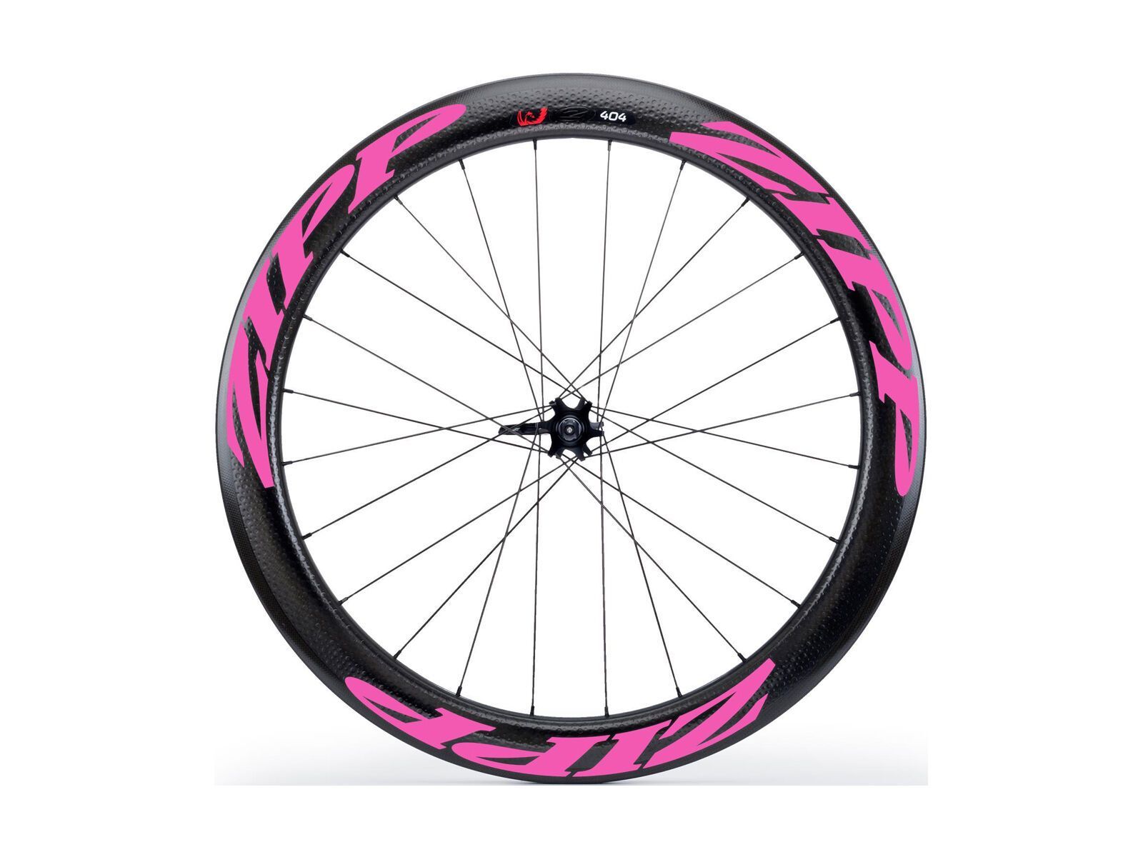 Zipp 404 Firecrest Carbon Clincher Disc-brake, schwarz/pink - Bild 1