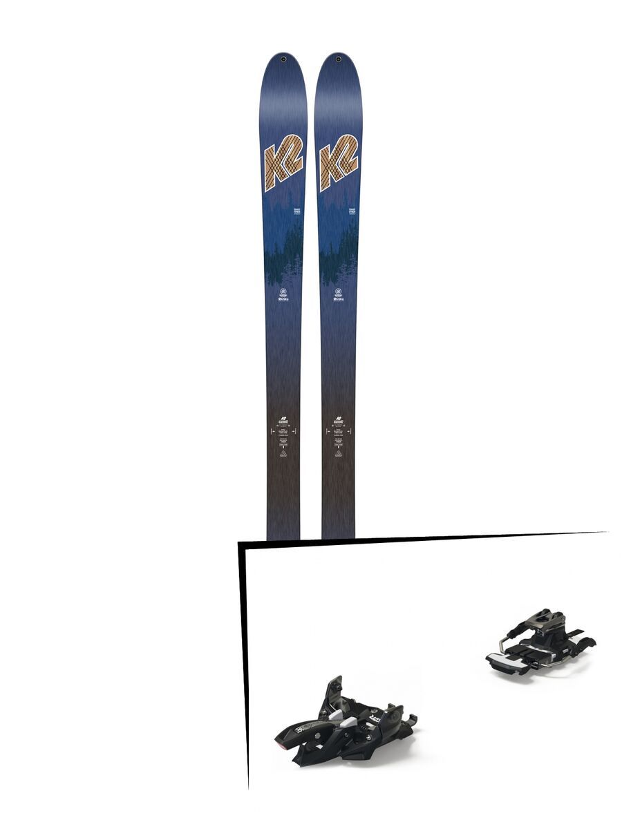 Set: K2 SKI Wayback 82 ECOre 2018 + Marker Alpinist 12 Long Travel black/titanium - Bild 1