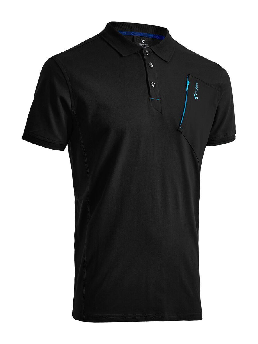 Cube Polo Shirt Classic, black - Bild 1