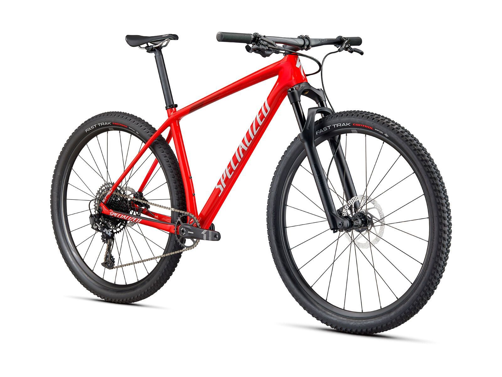 Specialized Epic HT, gloss flo red/metallic white silver/tarmac black - Bild 2
