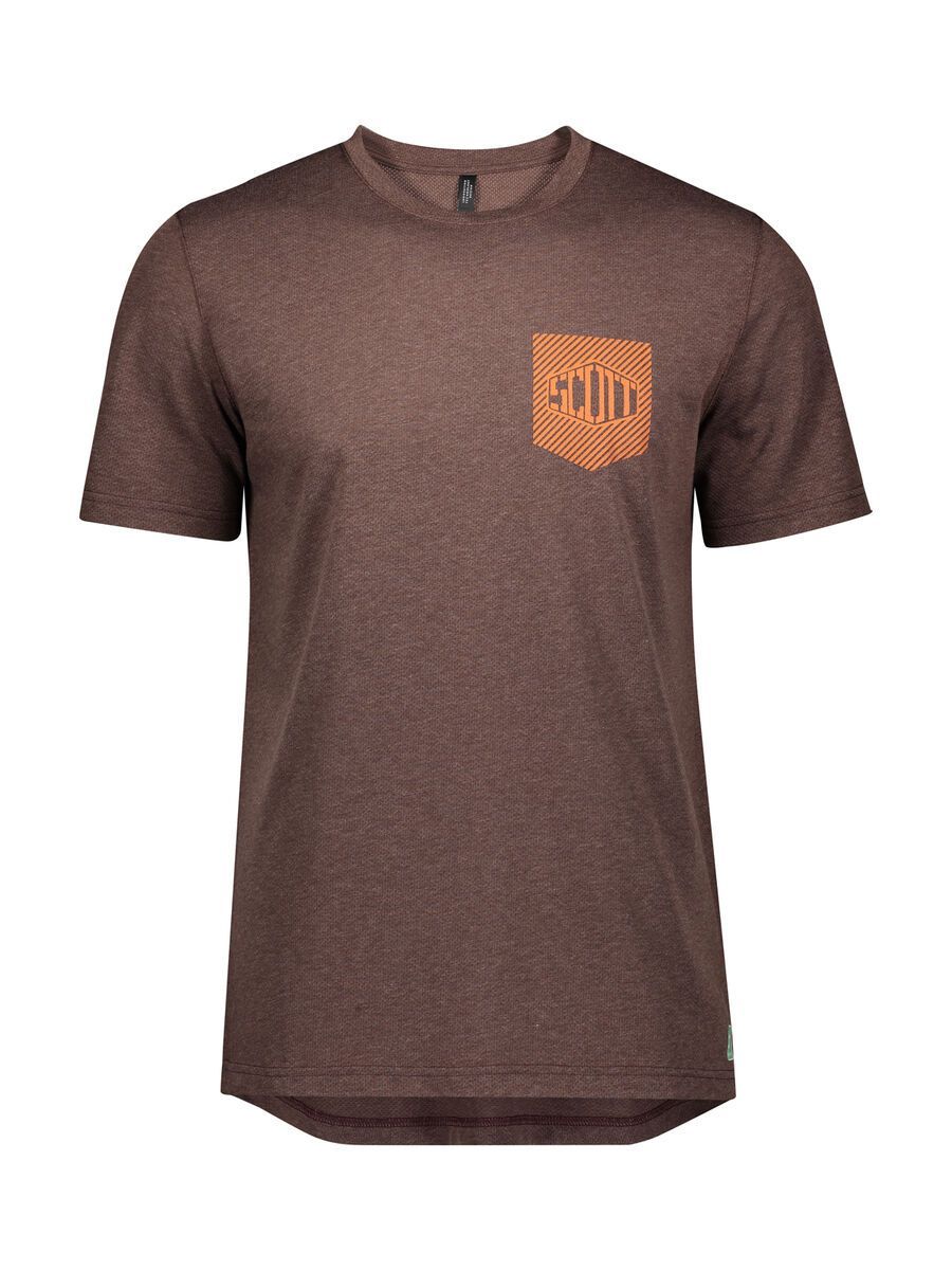 Scott Trail Flow Dri S/Sl Men's Shirt, maroon red - Bild 1