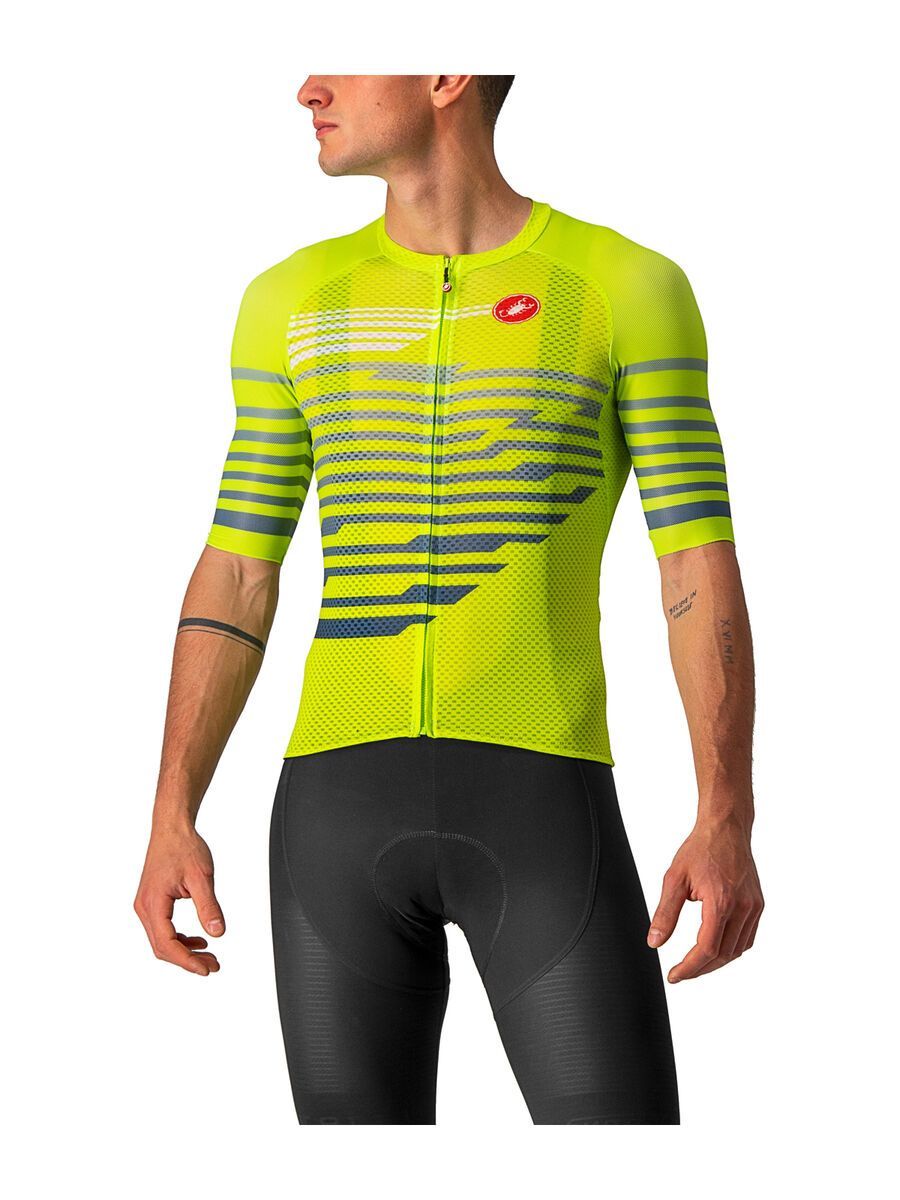 Castelli Climber's 3.0 SL Jersey, electric lime/blue - Bild 1