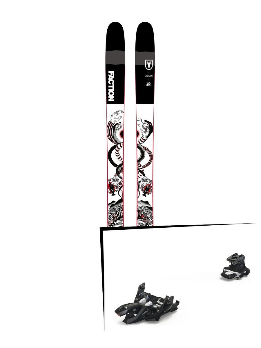 Set: Faction Prodigy 3.0 Collab 2019 + Marker Alpinist 9 black/titanium - Bild 1