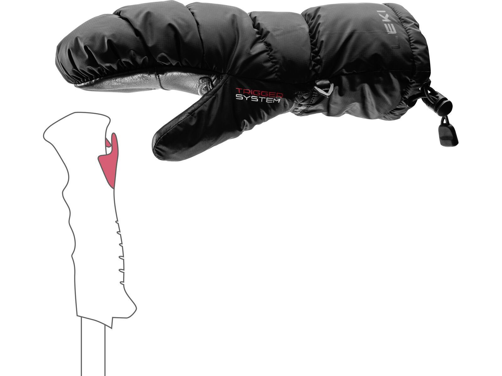 Leki Glace 3D Women Mitt, black - Bild 6