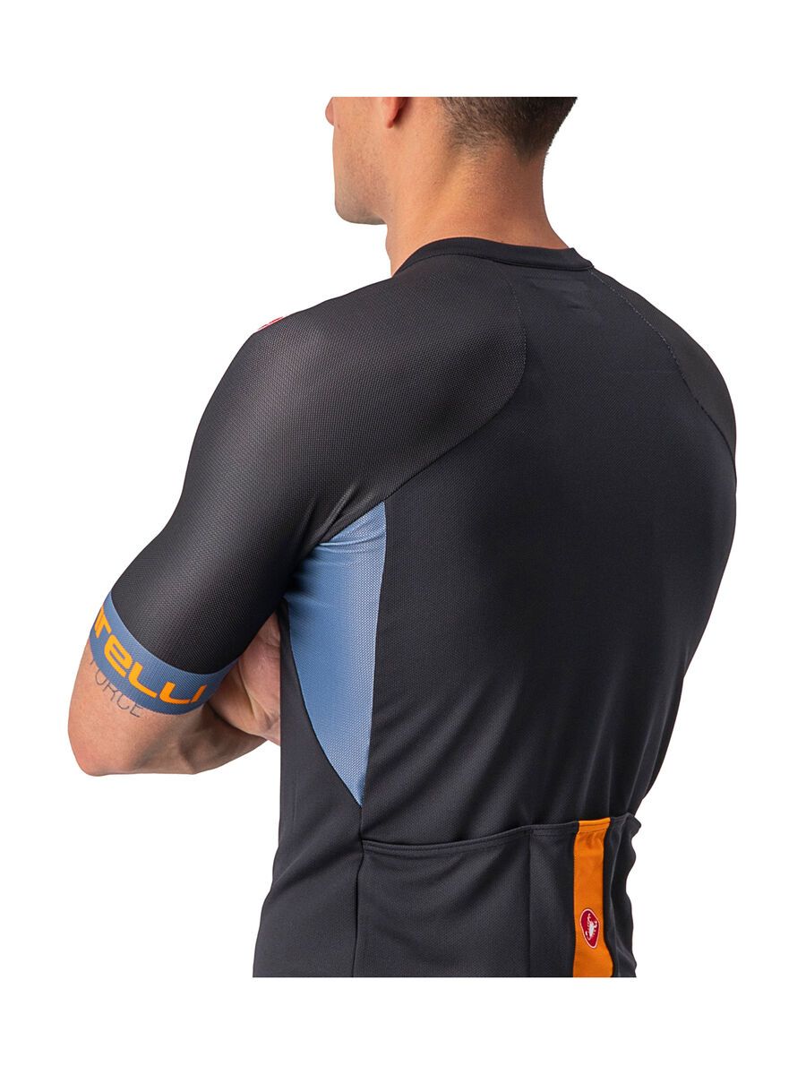 Castelli Entrata VI Jersey, light black/light steel blue-p - Bild 5