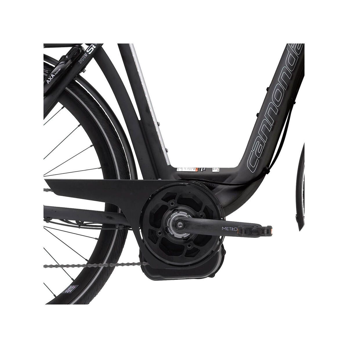 Cannondale E-Series 1 Headshok Step Trough 400Wh., jet black matte - Bild 3