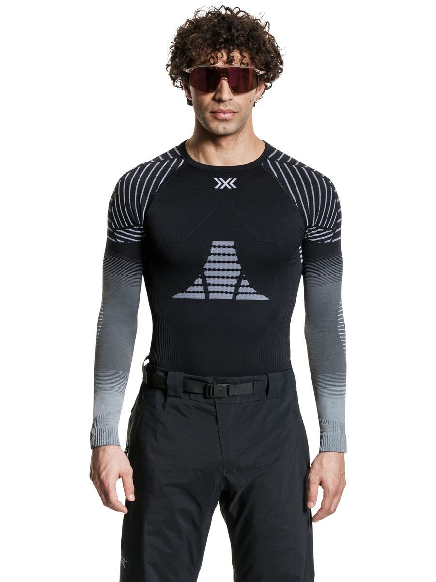 X-Bionic Invent Graphics Shirt LS Men, x black/grey/light grey - Bild 3