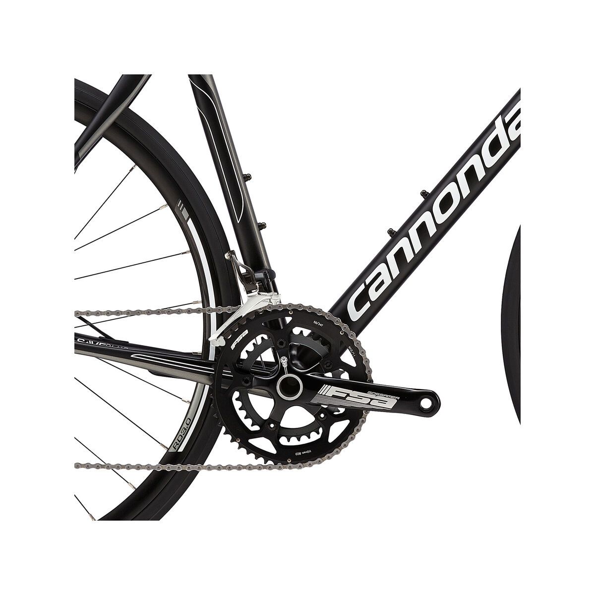 Cannondale Synapse Alloy 105 5 Disc, jet black with nearly black, charcoal grey and magnesium white, matt - Bild 3
