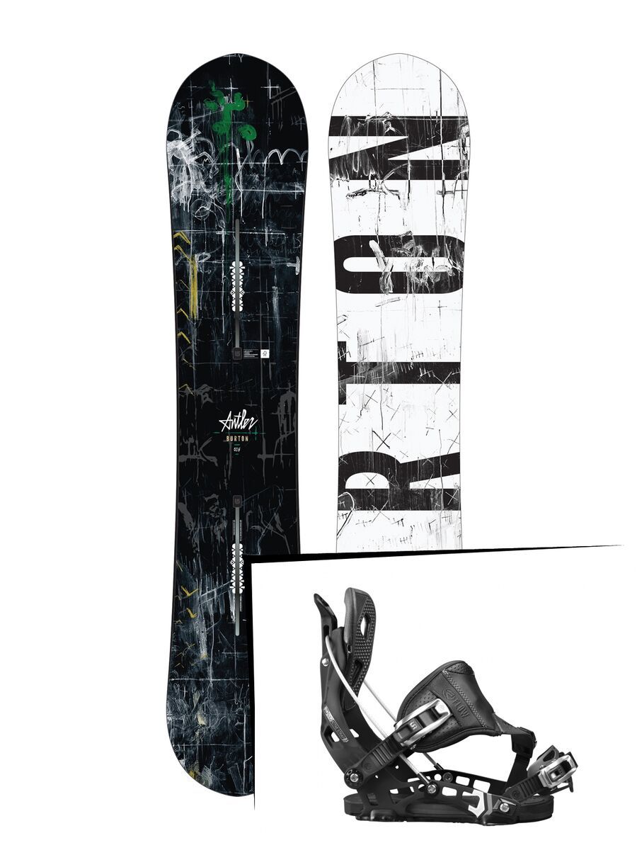 Set: Burton Antler 2017 + Flow NX2 Hybrid (1718336S) - Bild 1