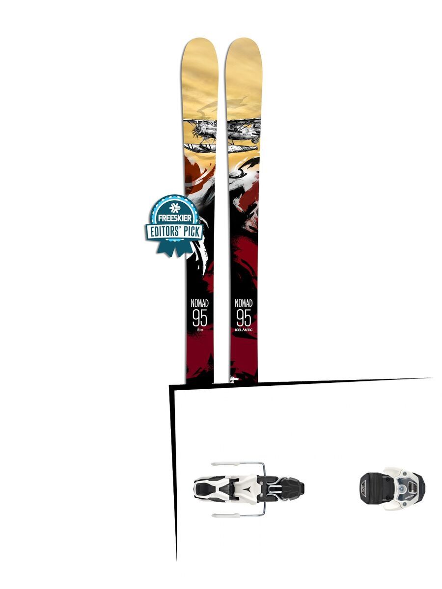 Set: Icelantic Nomad 95 2018 + Atomic Warden MNC 11 white - Bild 1