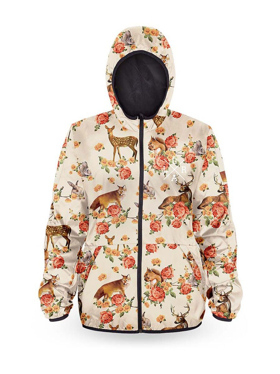 Loose Riders Women's Water Resistant Wind Breaker Forest Animals, multi color - Bild 1