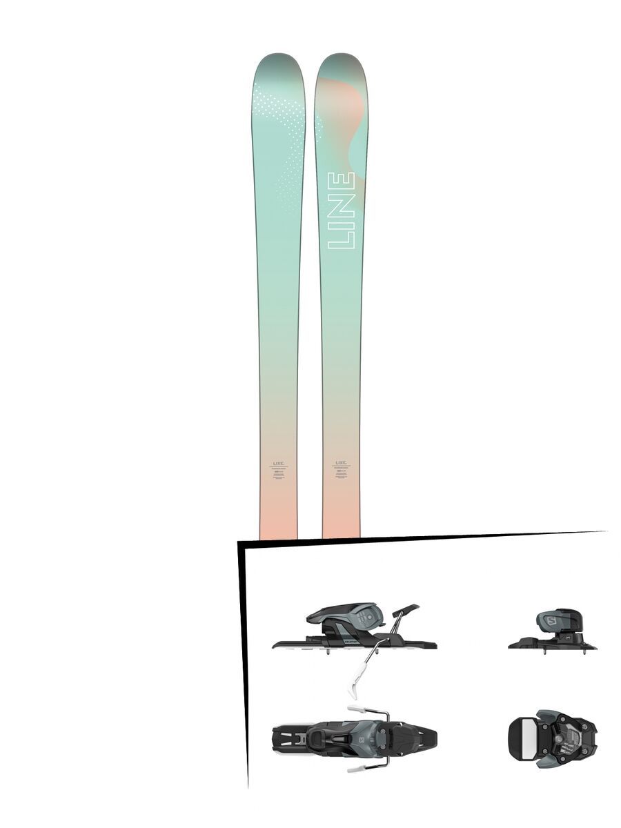 Set: Line Soulmate 86 2018 + Salomon Warden 11 dark grey/black - Bild 1