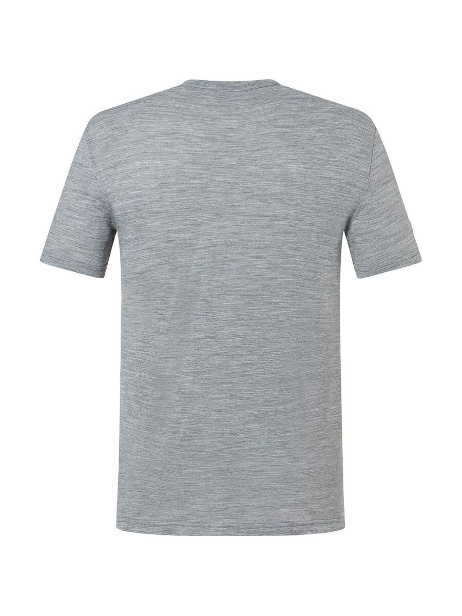 super.natural Grid Logo Tee Herren, cashmere grey melange/aspen gold - Bild 2