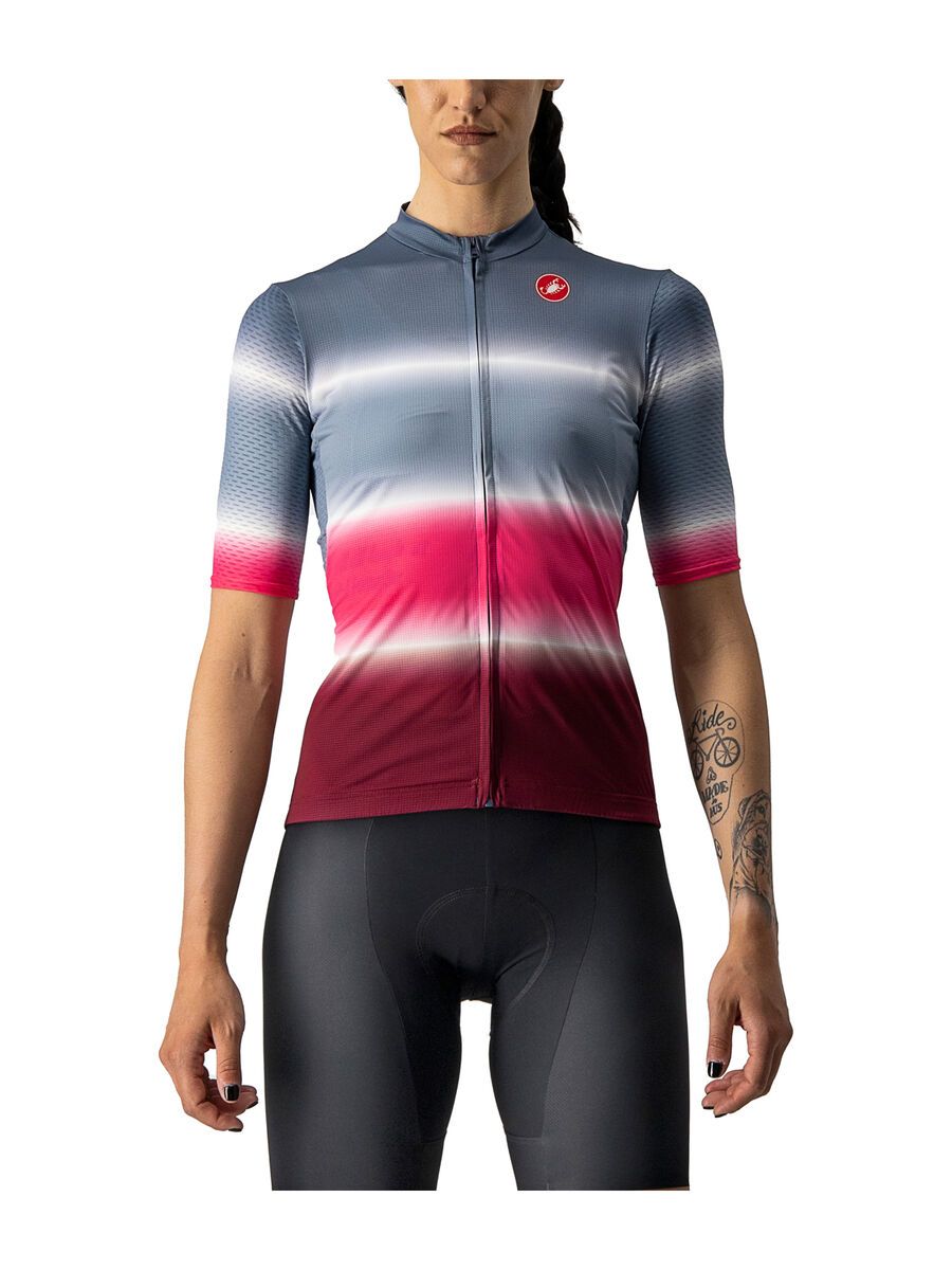 Castelli Dolce Jersey, light steel blue/bordeaux - Bild 1