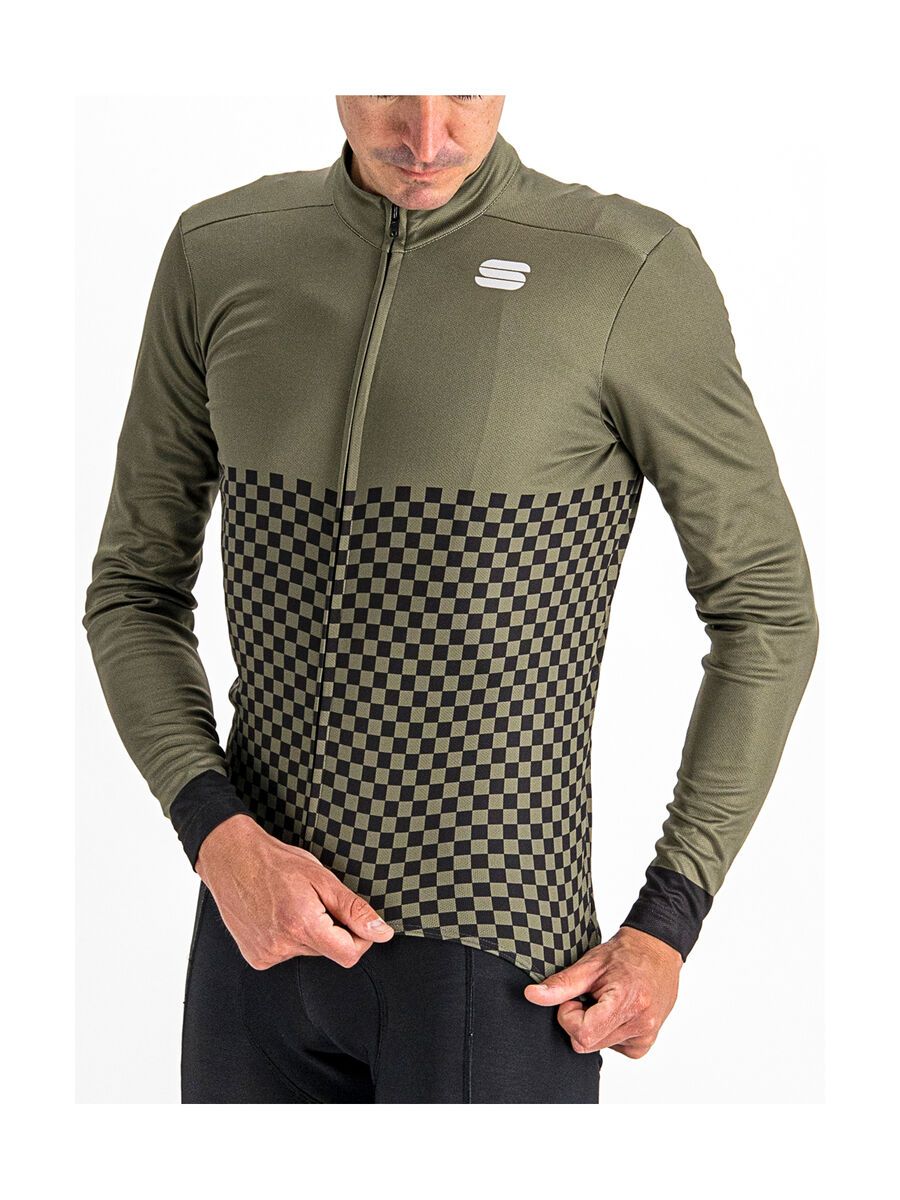 Sportful Checkmate Thermal Jersey, beetle black - Bild 5