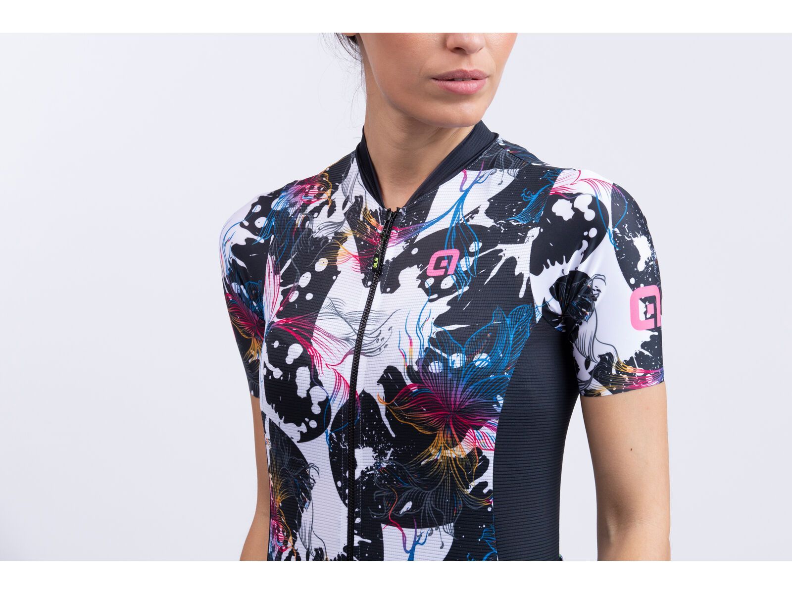 Ale Solid Chios Short Sleeve Lady Jersey, white - Bild 3