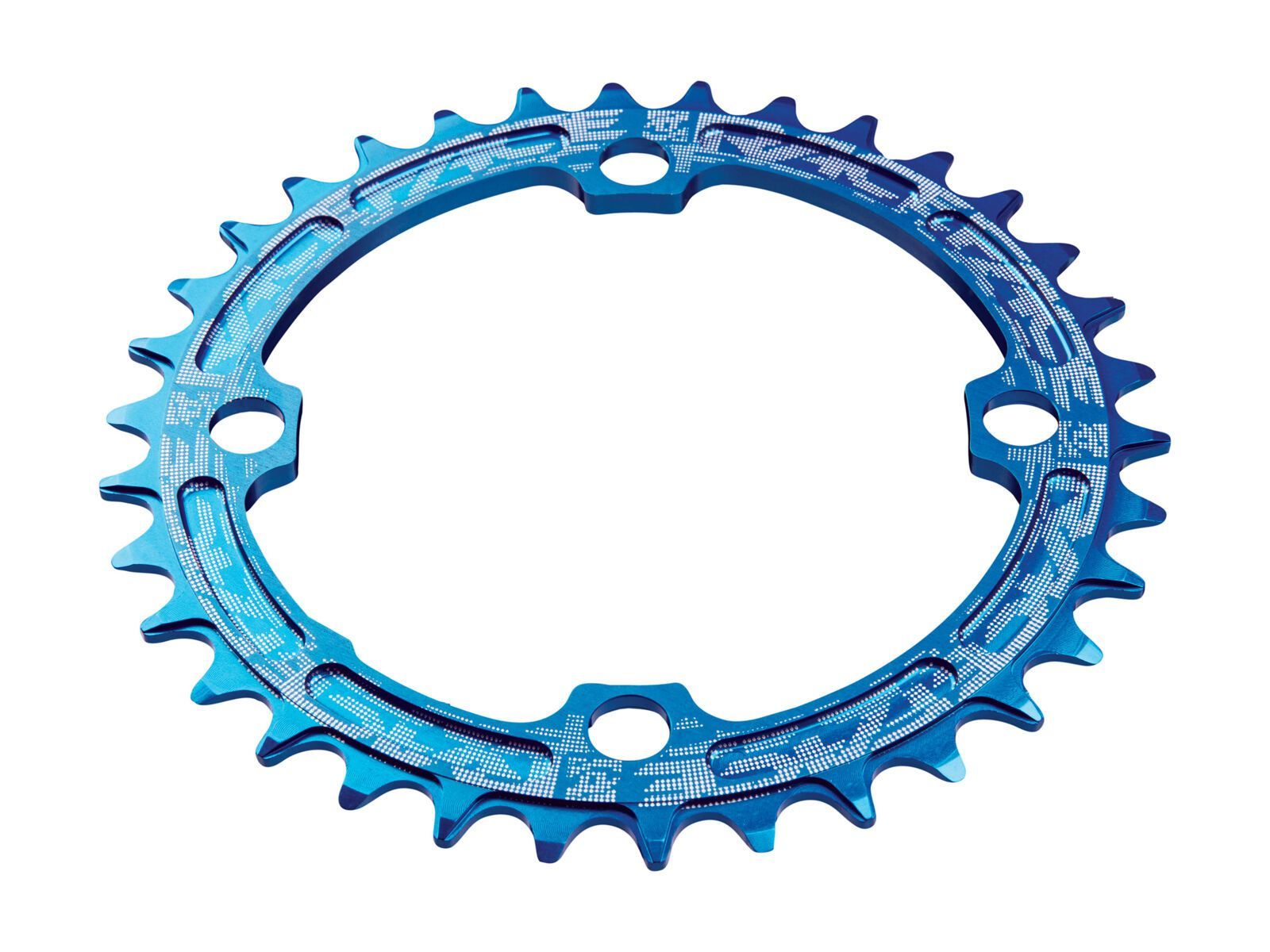 Race Face Single Ring Narrow Wide - LK 104, blue - Bild 1