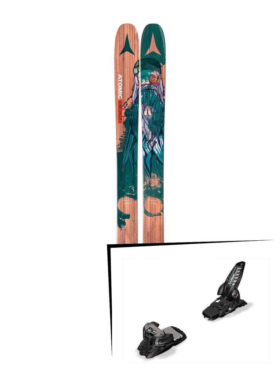 Set: Atomic Backland Bent Chetler 2017 + Marker Griffon 13 136 mm, black/powder-blue/white - Skiset - Bild 1