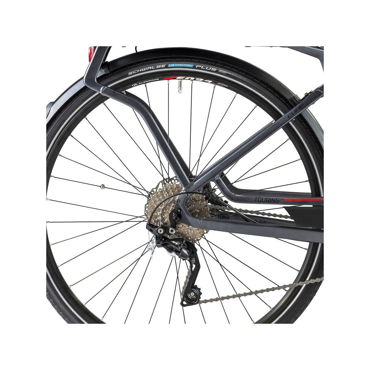 Cube Touring Hybrid Pro, anthrazit/black/red - Bild 4